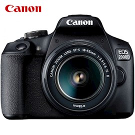 ციფრული ფოტოაპარატი CANON EOS 2000D 18-55 IS KIT, 24,1MP APS-C CMOS sensor , 3.0″ LCD screen , 1080P Full-HD EOS Movie , 30fps, DIGIC 4+ . 2 Year Canon Official Warranty